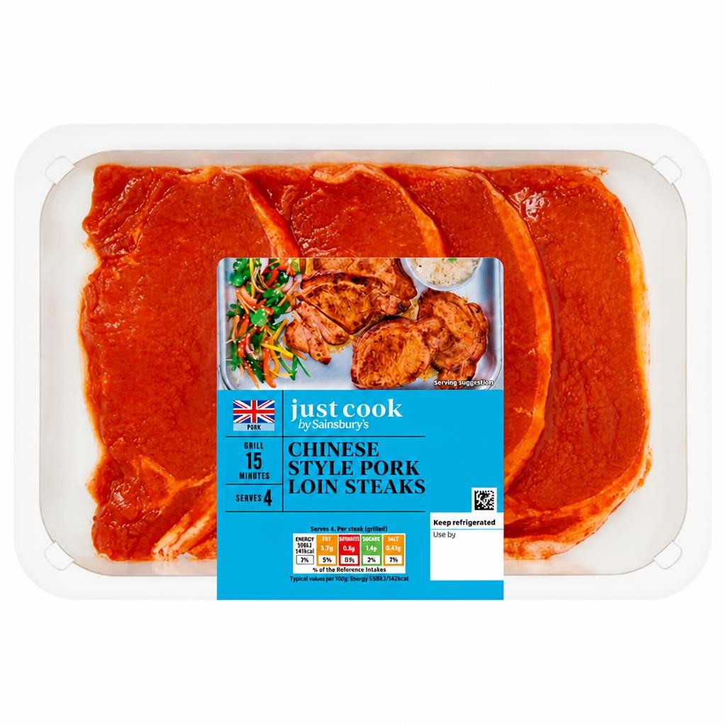 Sainsbury's Chinese Style Pork Loin Steaks 440g