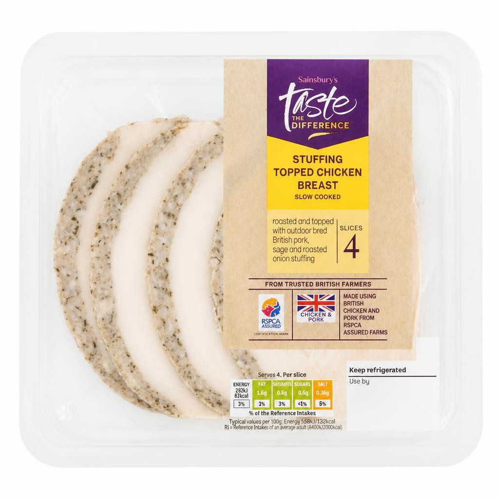 Sainsbury's Roast Chicken Stuffing Topped, Taste the Difference 135g