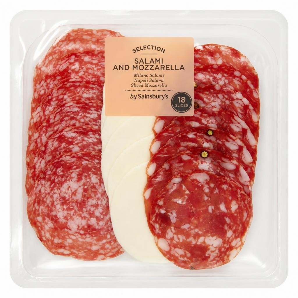 Sainsbury's Selection Salami & Mozzarella Slices x18 100g