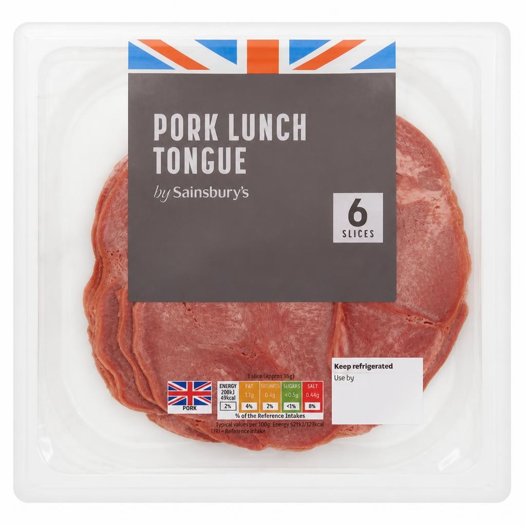 Sainsbury's Pork Lunch Tongue Slices x6 150g
