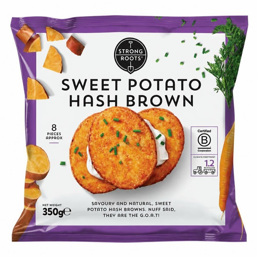 Strong Roots Sweet Potato Hash Brown 350g