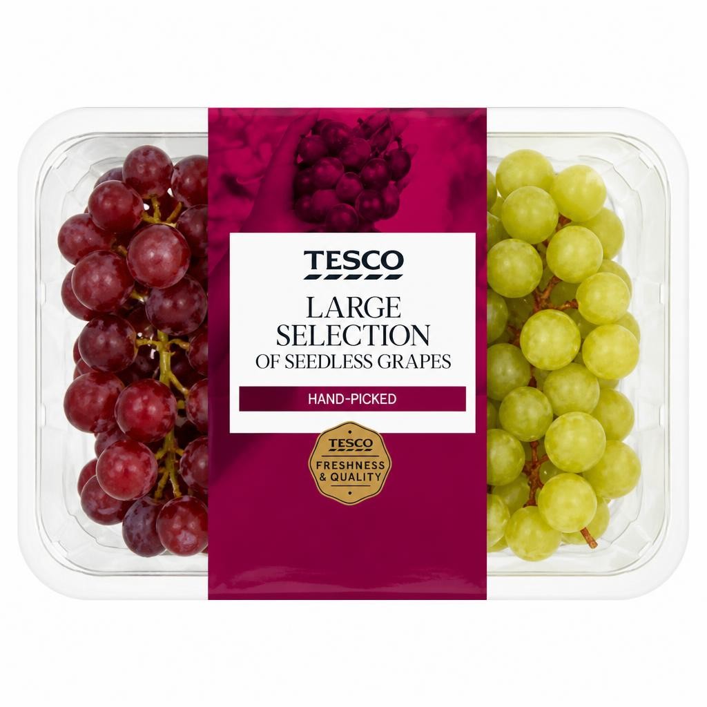 Tesco Large Selection Grapes 800G Pack