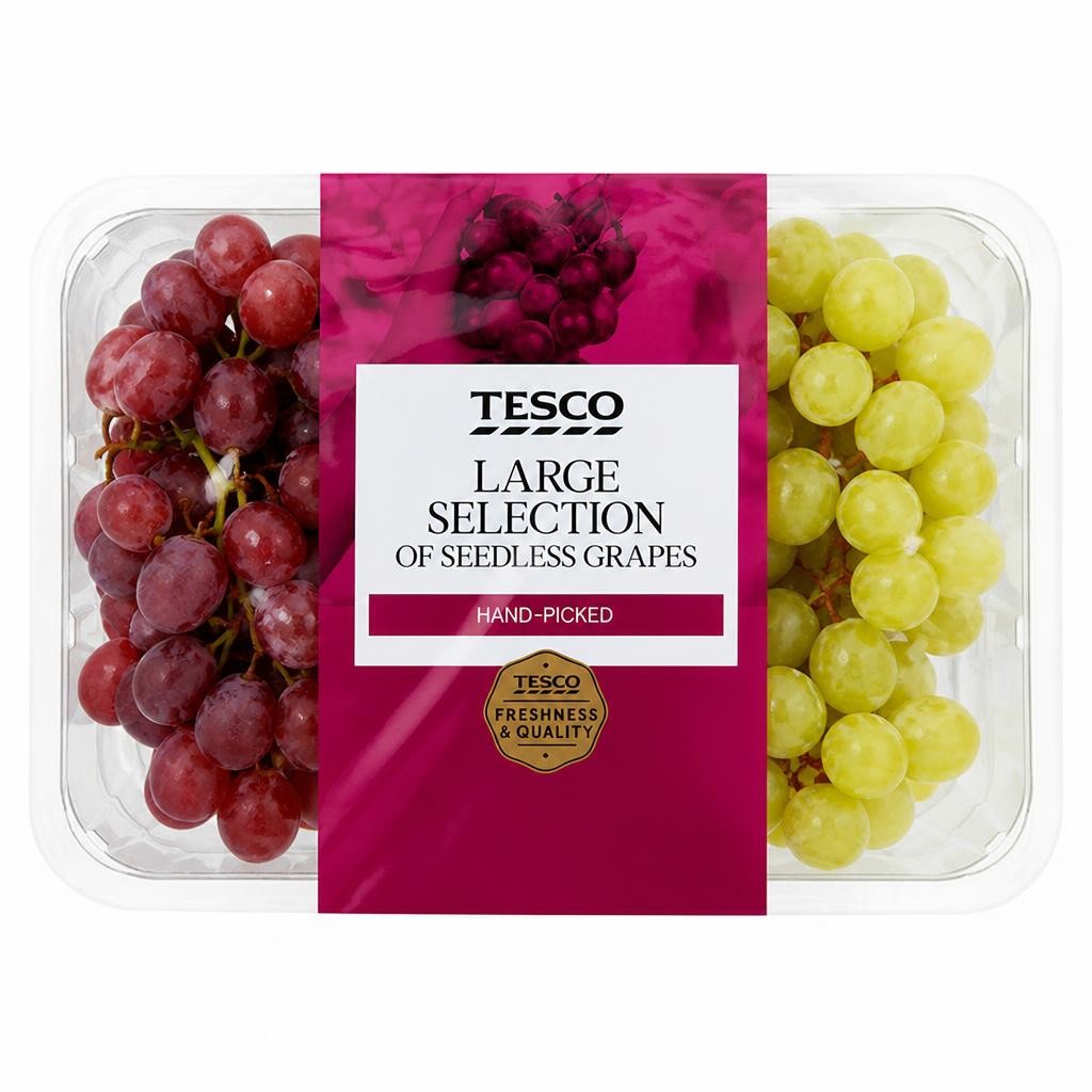 Tesco Large Selection Grapes 800G Pack