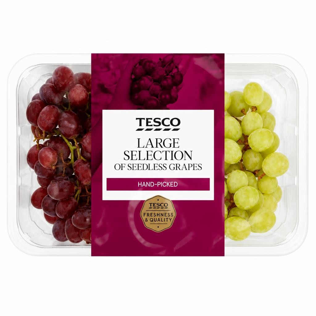 Tesco Large Selection Grapes 800G Pack