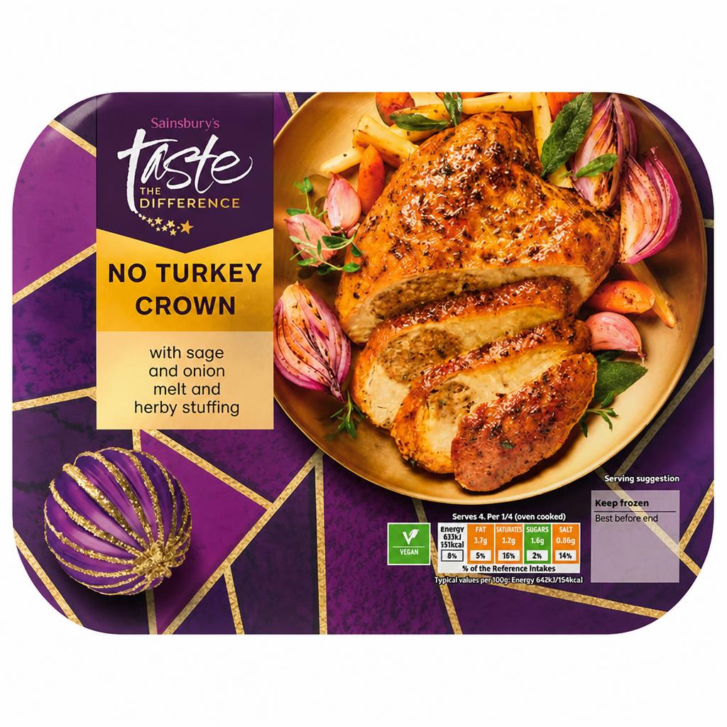 Sainsbury's No Turkey Crown, Taste the Difference 490g