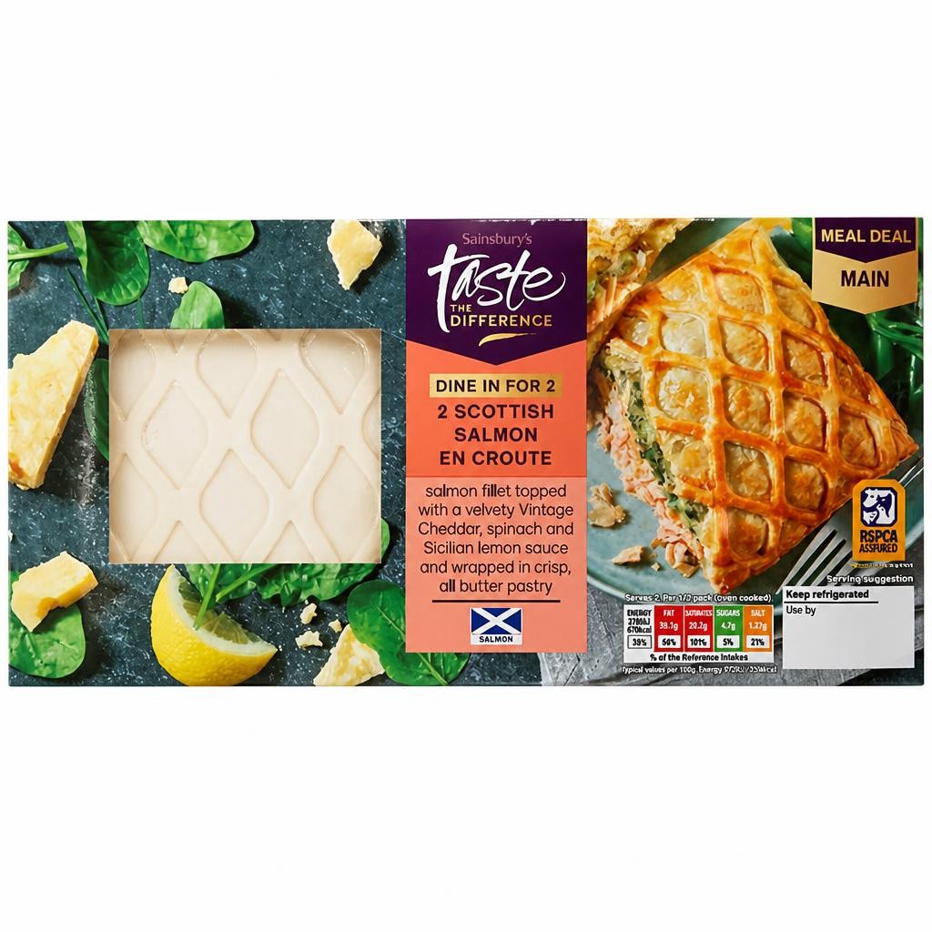 Sainsbury's Scottish Salmon En Croute, Taste the Difference x2 380g