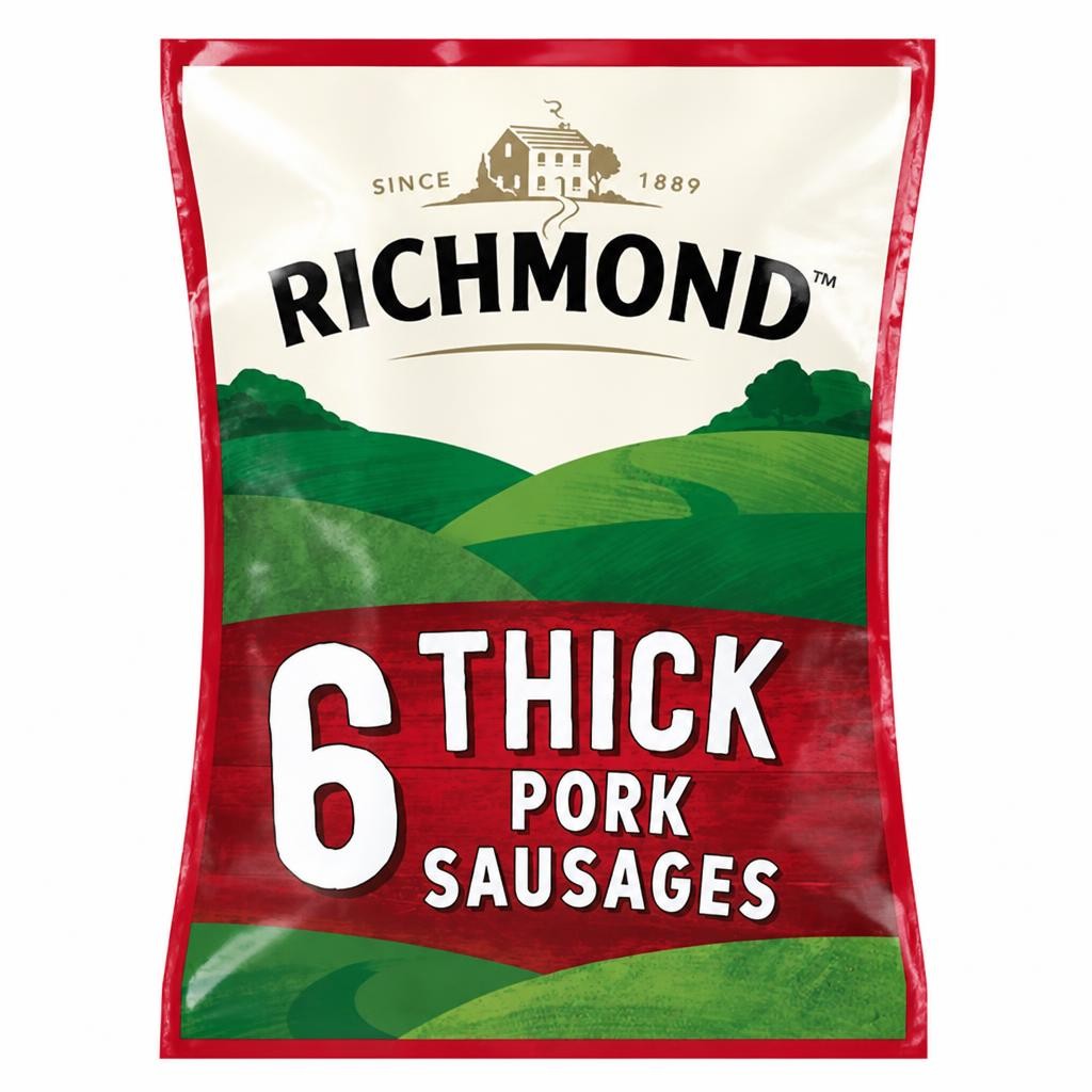 Richmond Thick Pork Sausages x6 308g