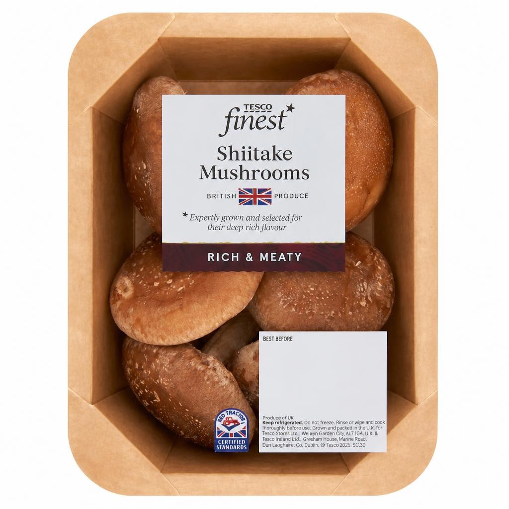 Tesco Finest Shiitake Mushrooms 125G
