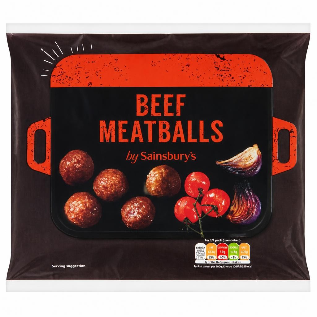 Sainsbury's Beef Meatballs 500g