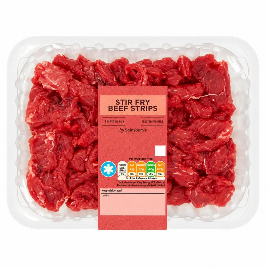 Sainsbury's British or Irish Stir Fry Beef 350g
