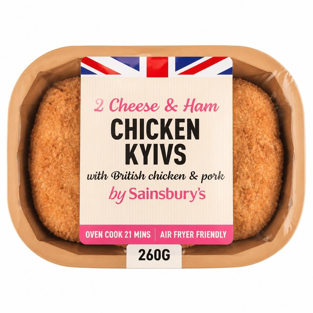 Sainsbury's Cheese & Ham Chicken Kyivs x2 260g
