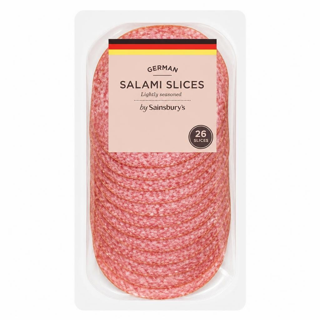 Sainsbury's German Salami Slices x26 250g