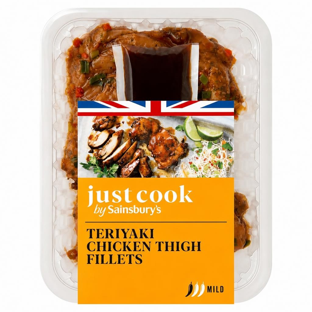Sainsbury's Just Cook Teriyaki Chicken Thigh Fillets 380g