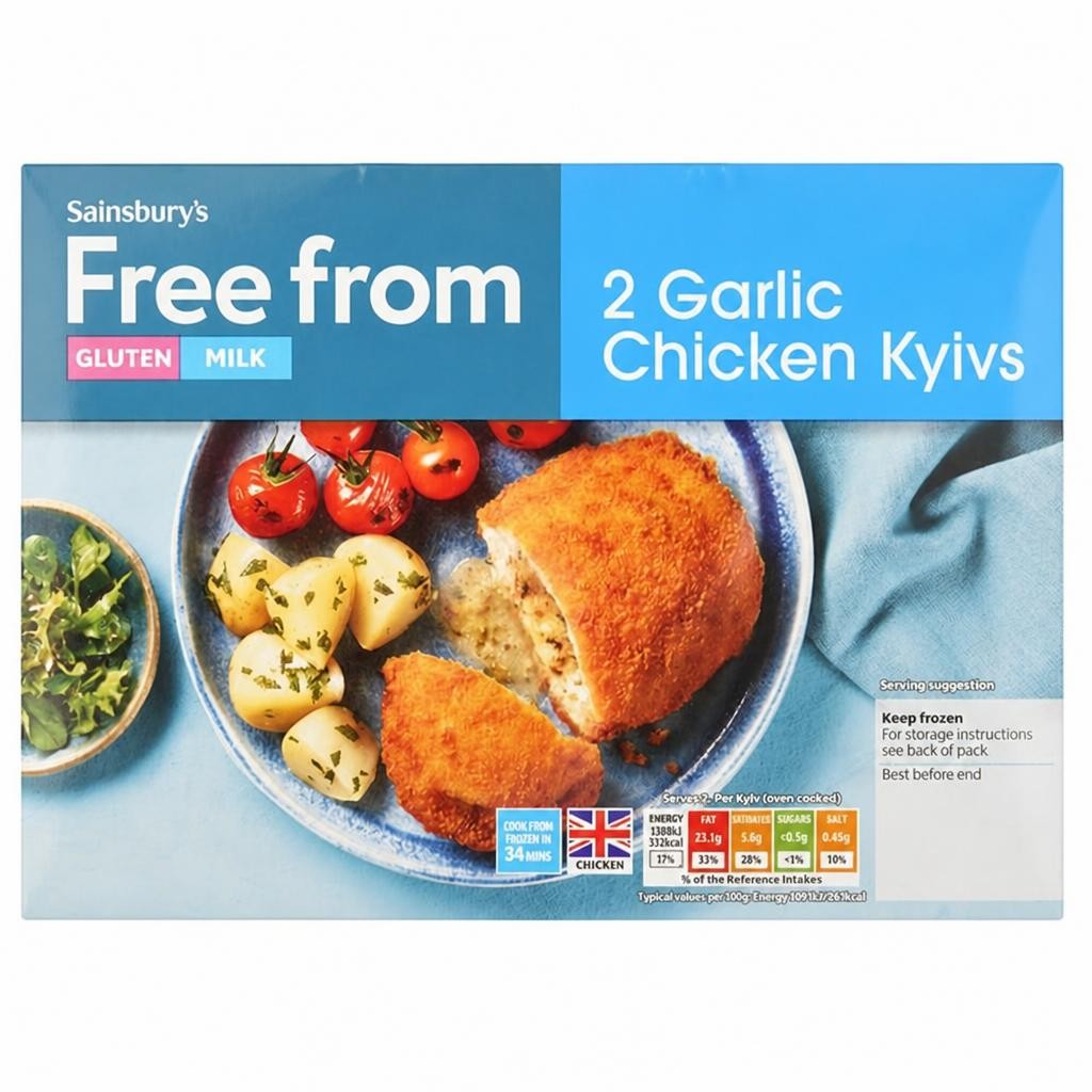 Sainsbury's Free From Chicken Kyivs x2 260g