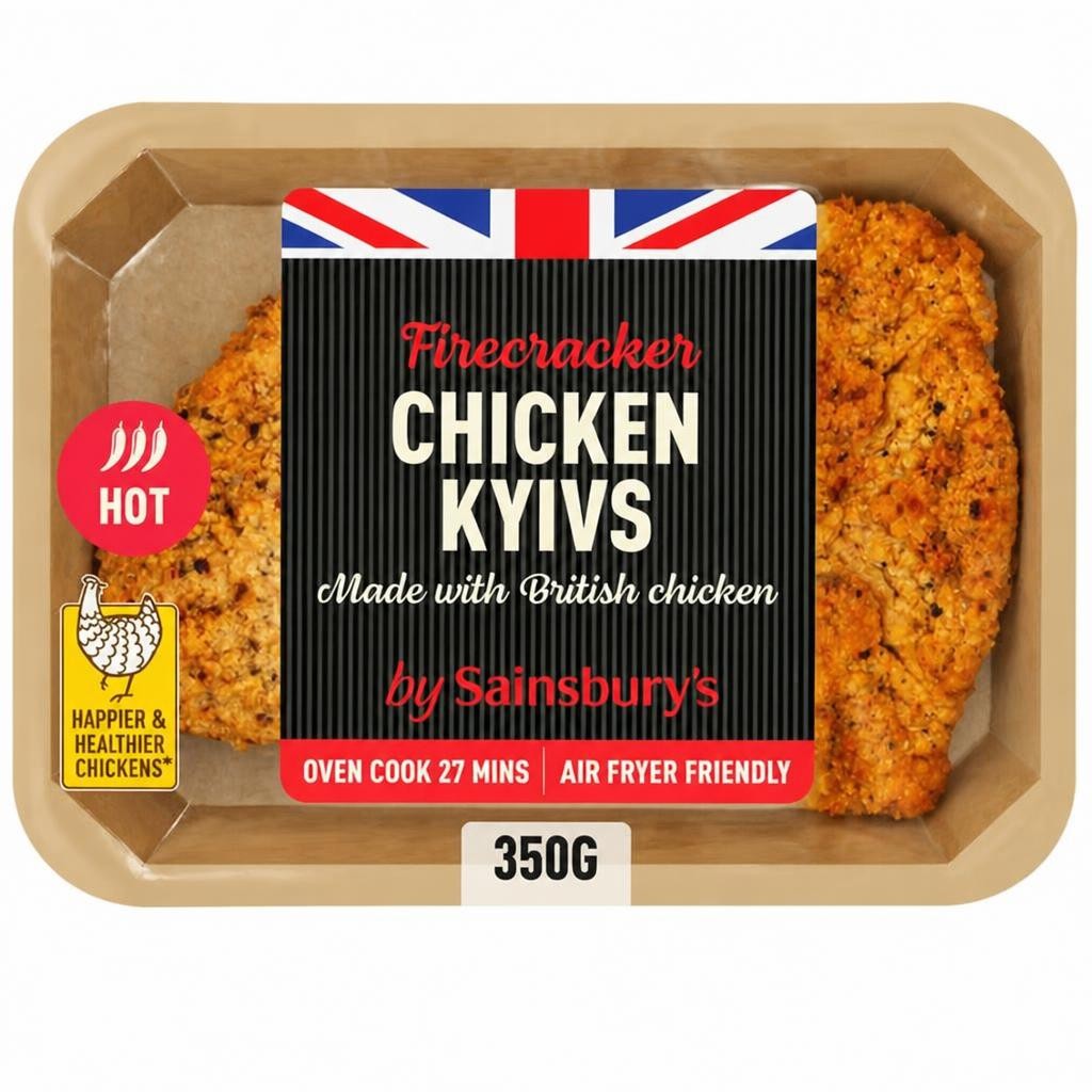 Sainsbury's Breaded Firecracker British Fresh Chicken Breast x2 350g