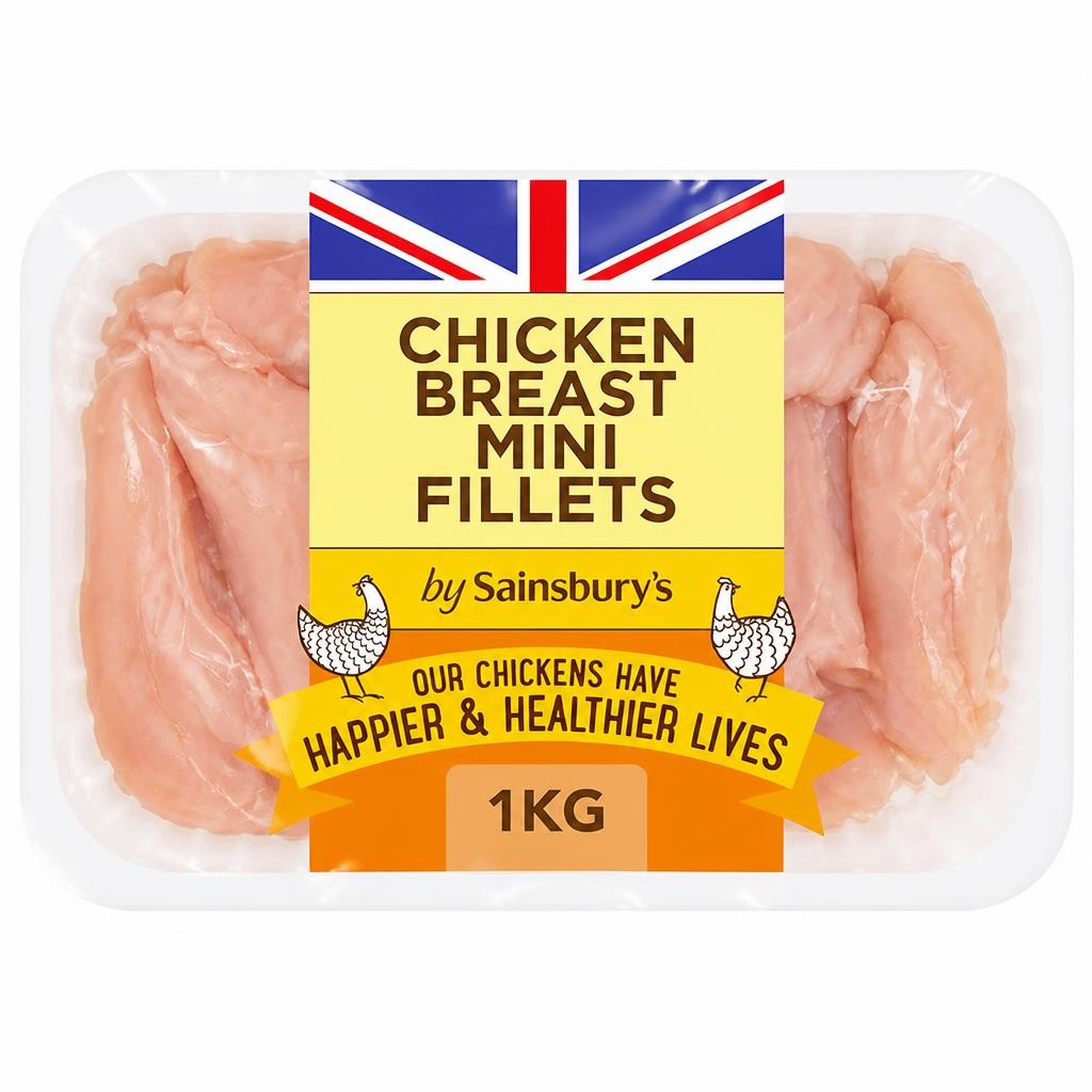 Sainsbury's 1kg British Chicken Breast Mini Fillets