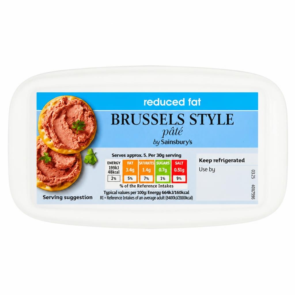 Sainsbury's Reduced Fat Brussels Spreadable Pate 175g