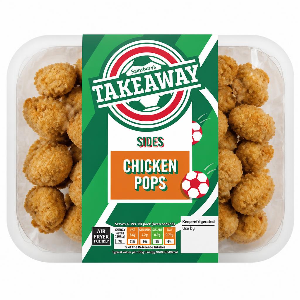 Sainsbury's Sides Breaded Chicken Pops 250g