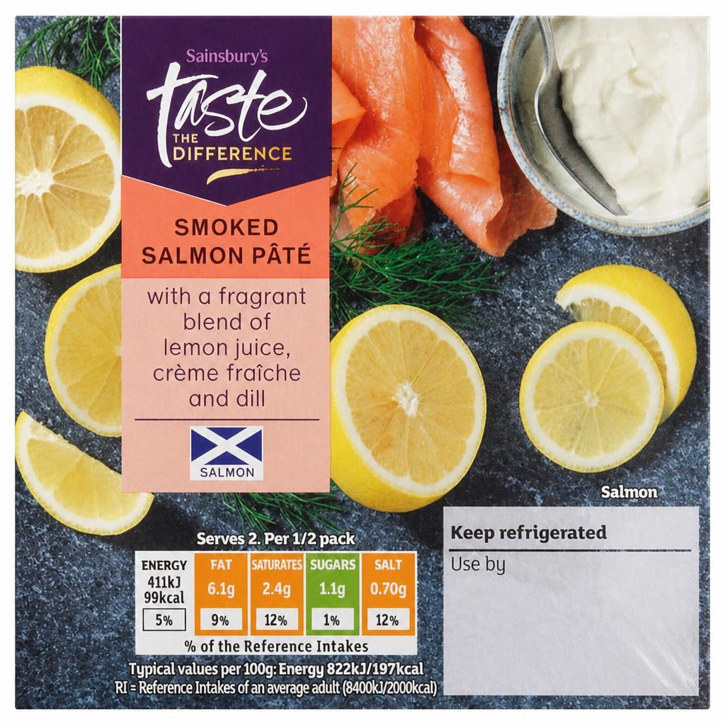 Sainsbury's Smoked Salmon Pate, Taste the Difference 100g