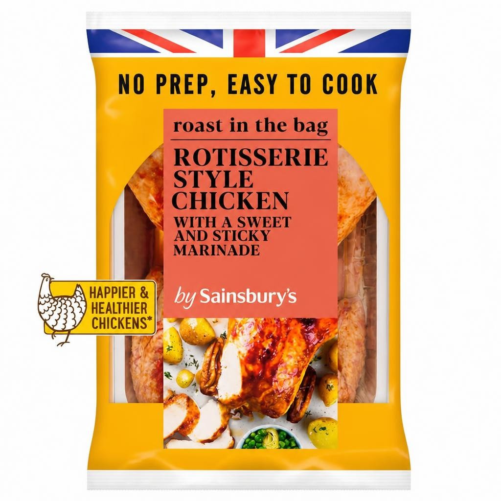 Sainsbury's 1.45kg Rotisserie Style Whole Chicken