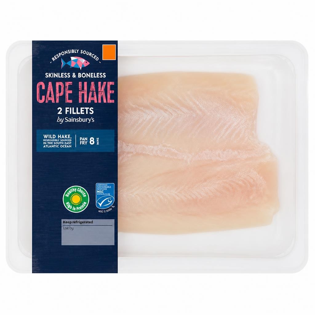Sainsbury's Hake Fillets 250g