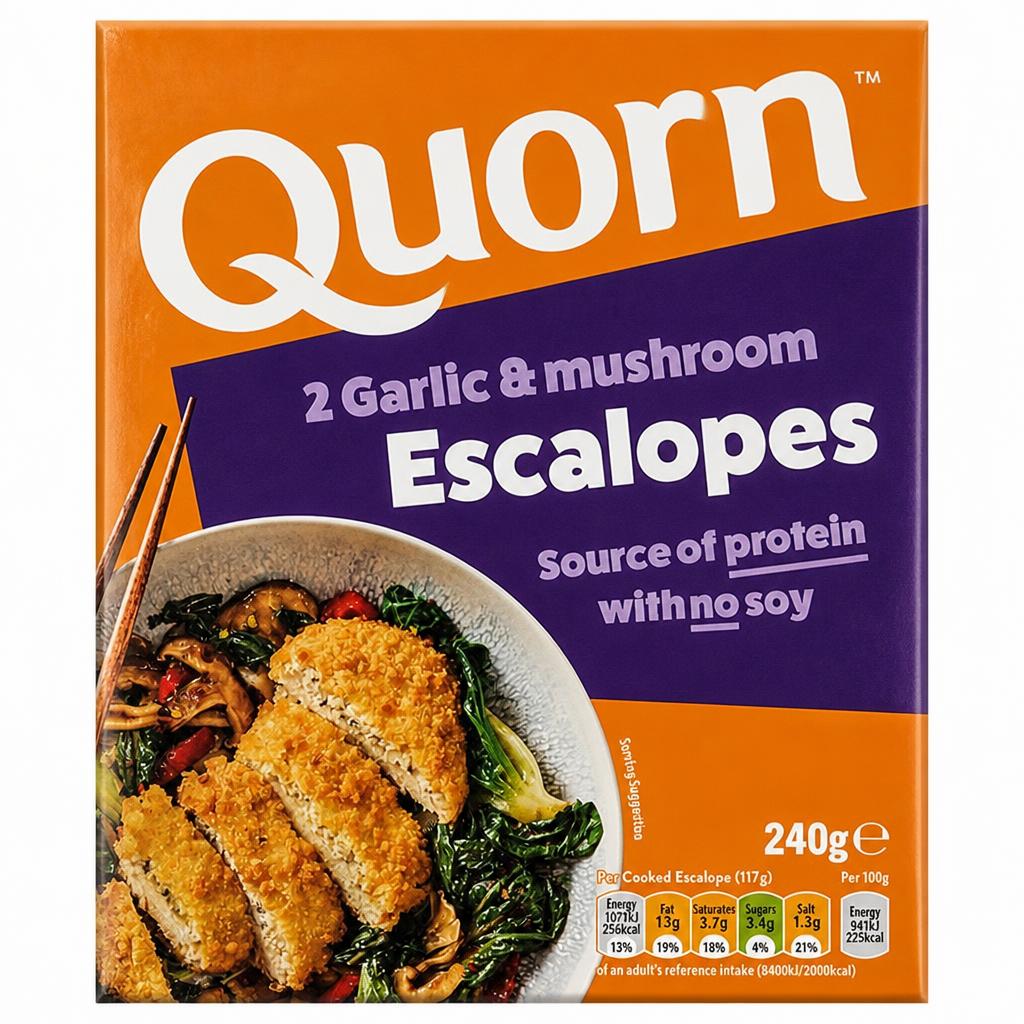 Quorn Vegetarian Garlic & Mushroom Escalope x2 240g