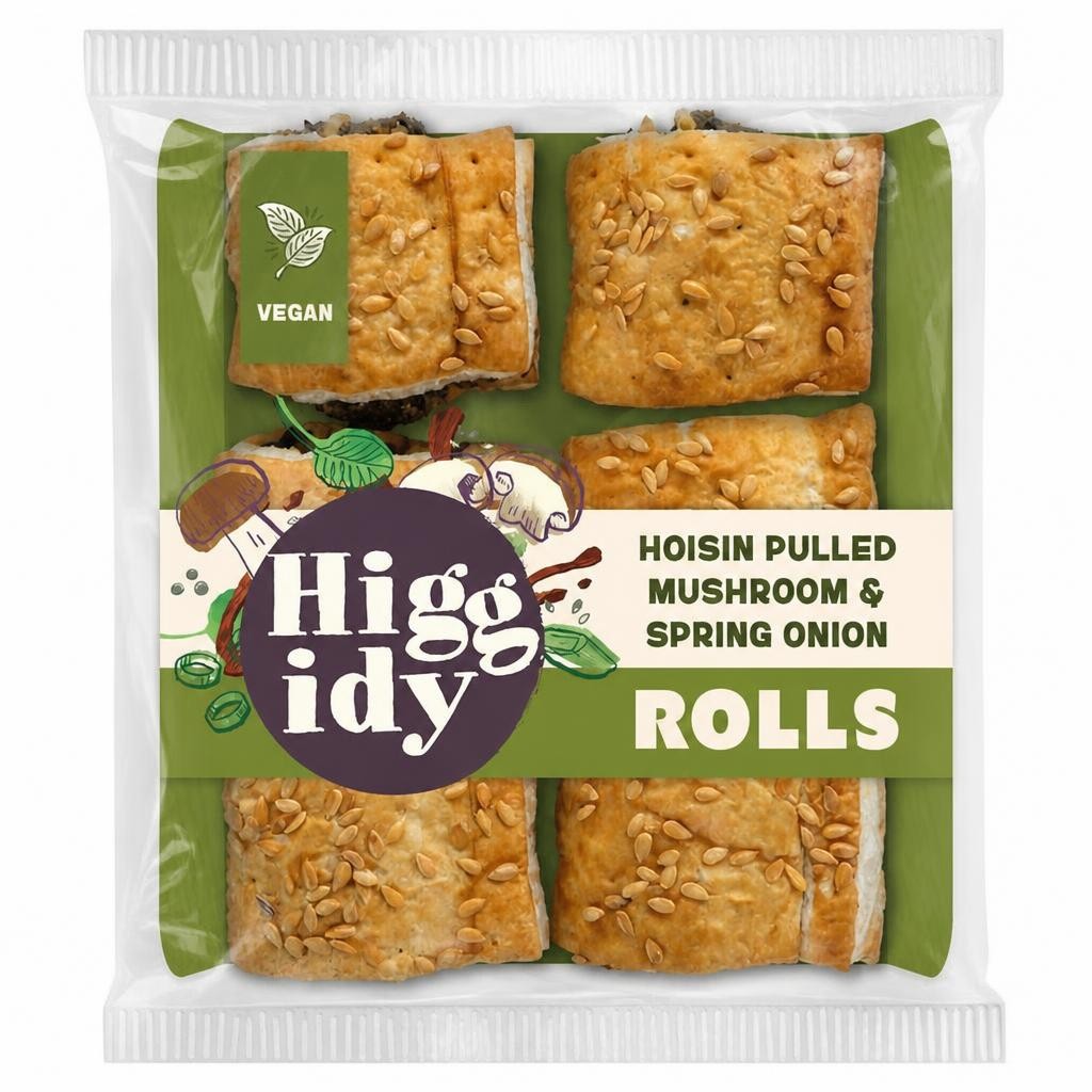 Higgidy Hoisin Pulled Mushroom & Spring Onion Rolls 160g