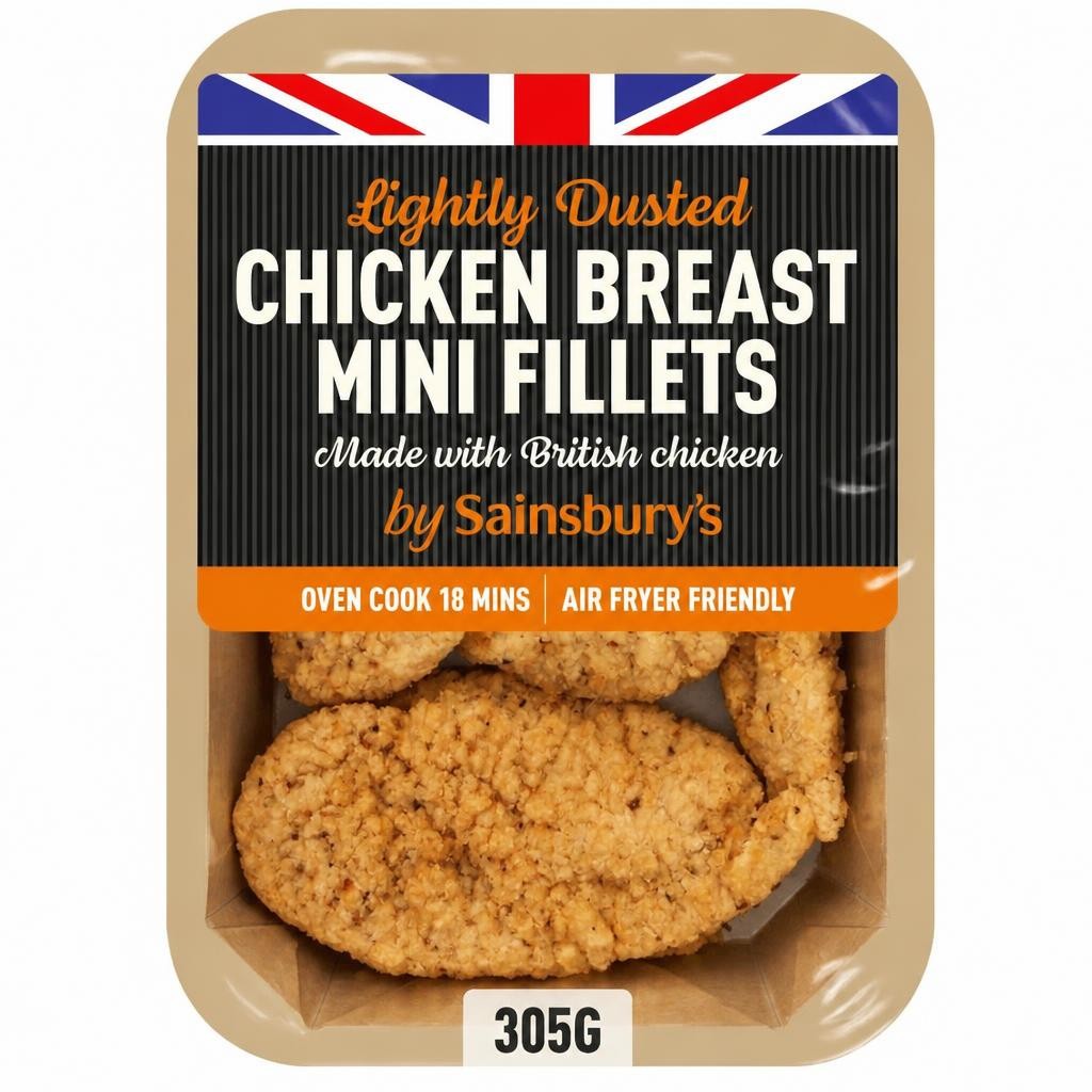 Sainsbury's Lightly Dusted Chicken Mini Fillets 305g