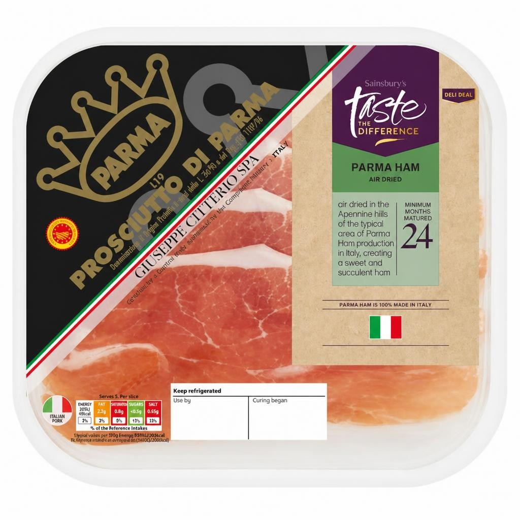 Sainsbury's Italian Parma Ham 24 Month Matured, Taste the Difference 70g