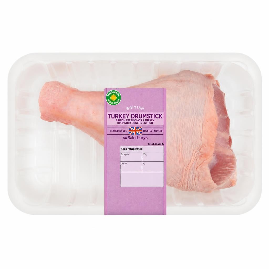 Sainsbury's Fresh British Turkey Drumstick 800g-1.2kg