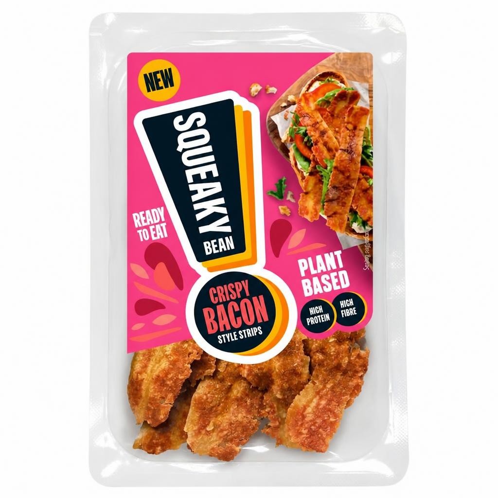 Squeaky Bean Crispy Bacon Style Strips 50g