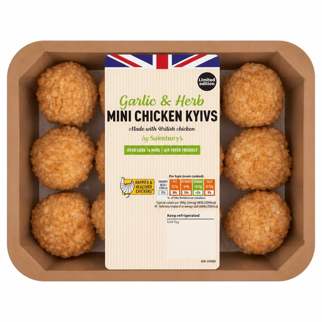 Sainsbury's Garlic & Herb Mini Chicken Kyivs 390g