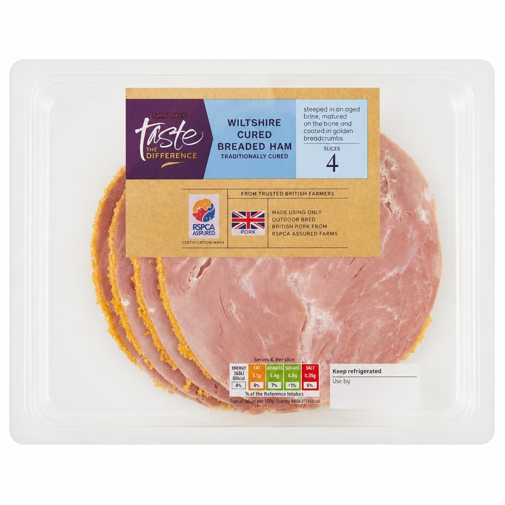 Sainsbury's 120g Wiltshire Cured Breaded Ham, Taste the Difference