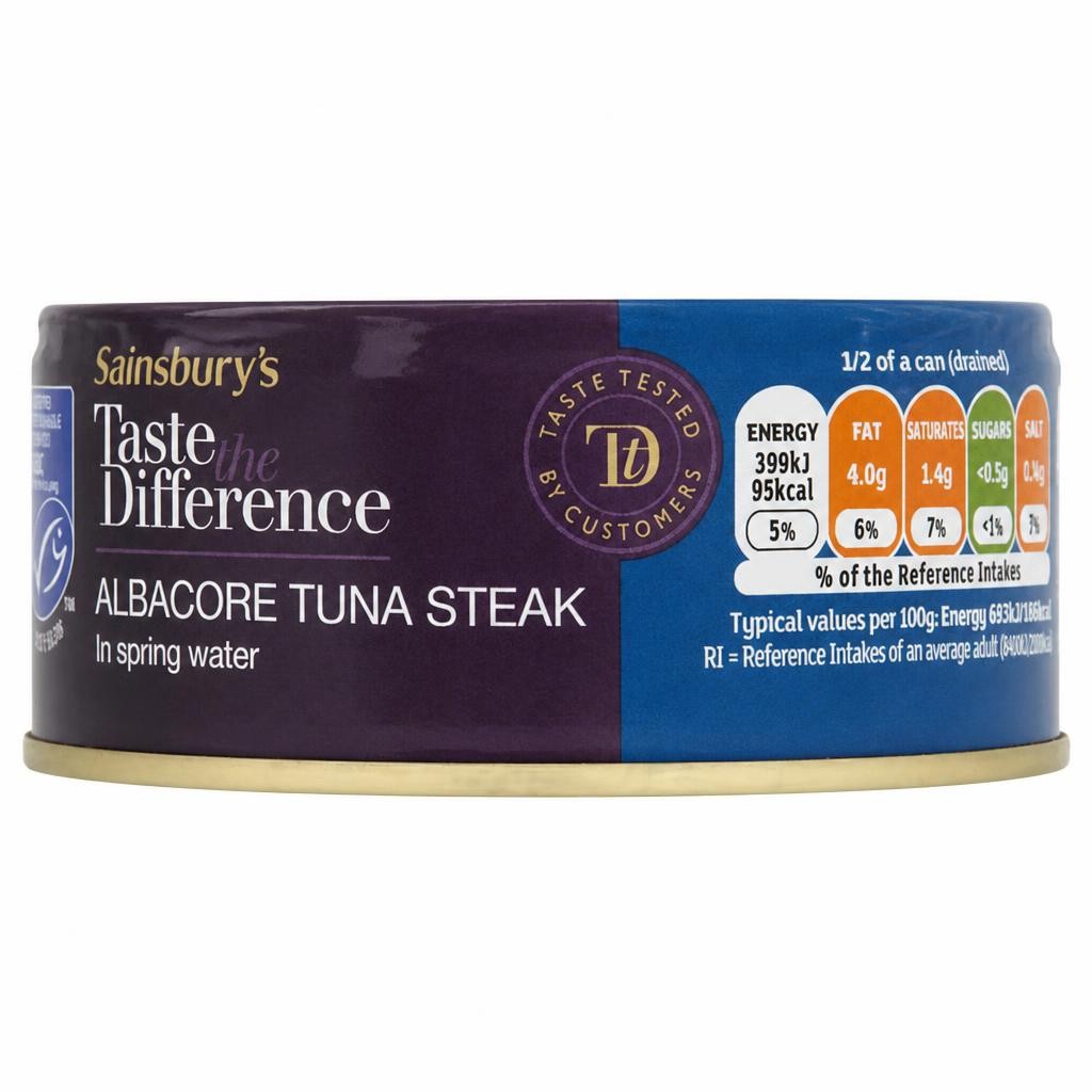 Sainsbury's Albacore Tuna Steak In Spring Water, Taste the Difference 160g