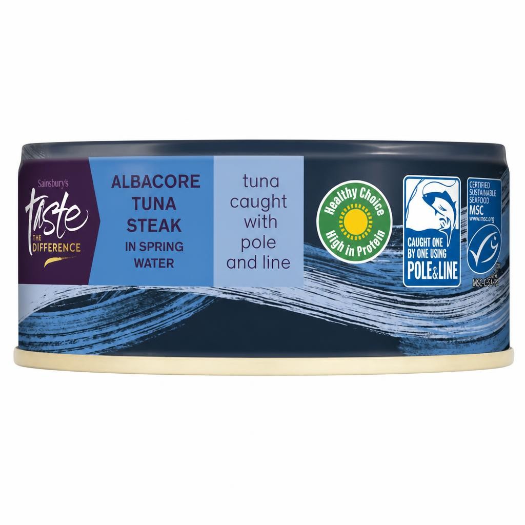Sainsbury's 160g in Spring Water Albacore Tuna Steak, Taste the Difference (120g Drained)