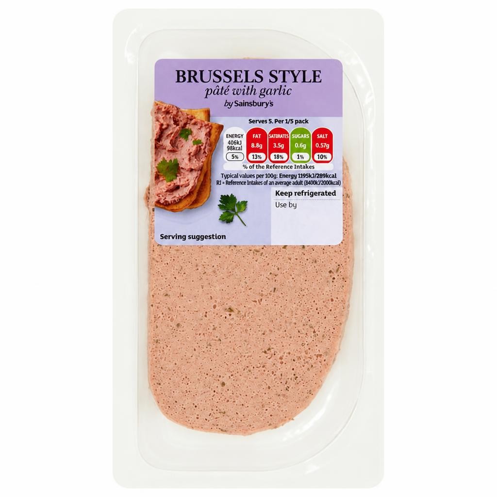 Sainsbury's Brussels & Garlic Pate 170g