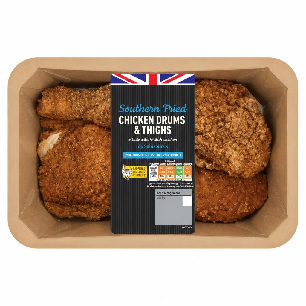 Sainsbury's Southern Fried Chicken Drums & Thighs 800g