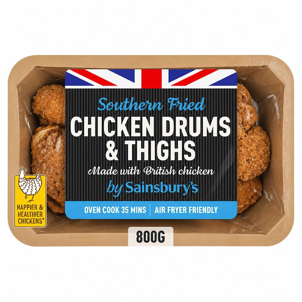 Sainsbury's Southern Fried Chicken Drums & Thighs 800g