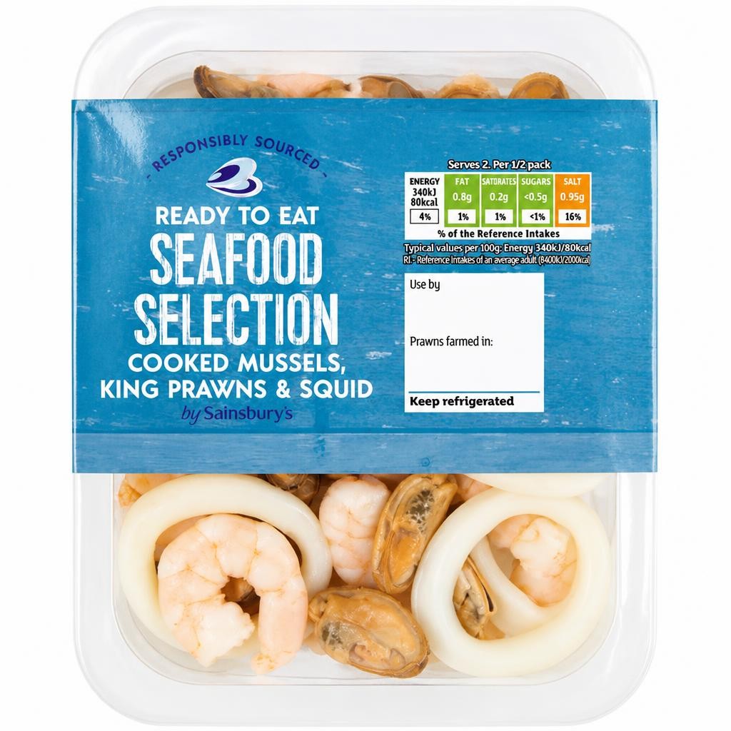 Sainsburys Seafood Selection 200g (Ready to Eat)