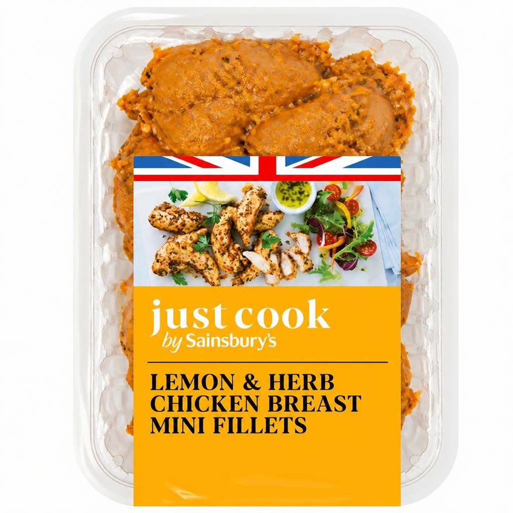 Sainsbury's Lemon & Herb British Chicken Breast Mini Fillets 320g
