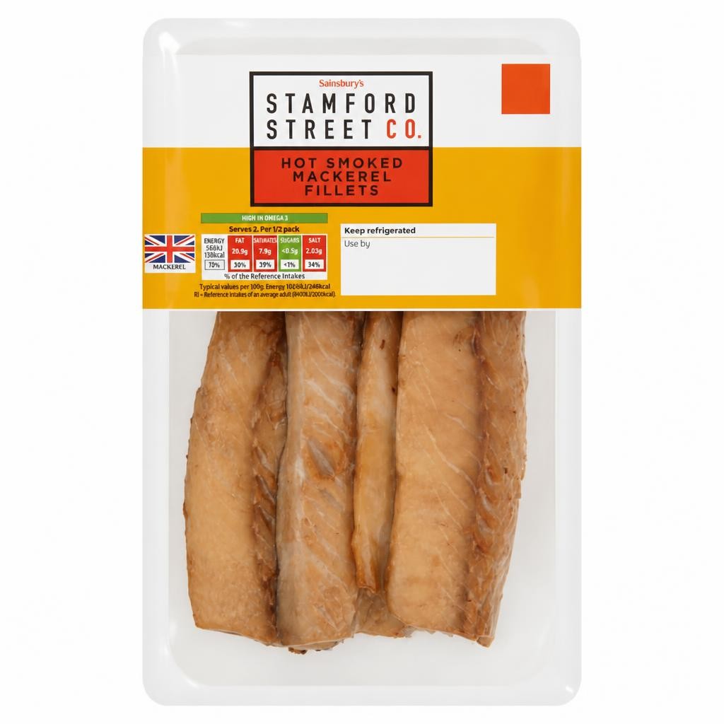 Stamford Street Hot Smoked Mackerel Fillets 250g