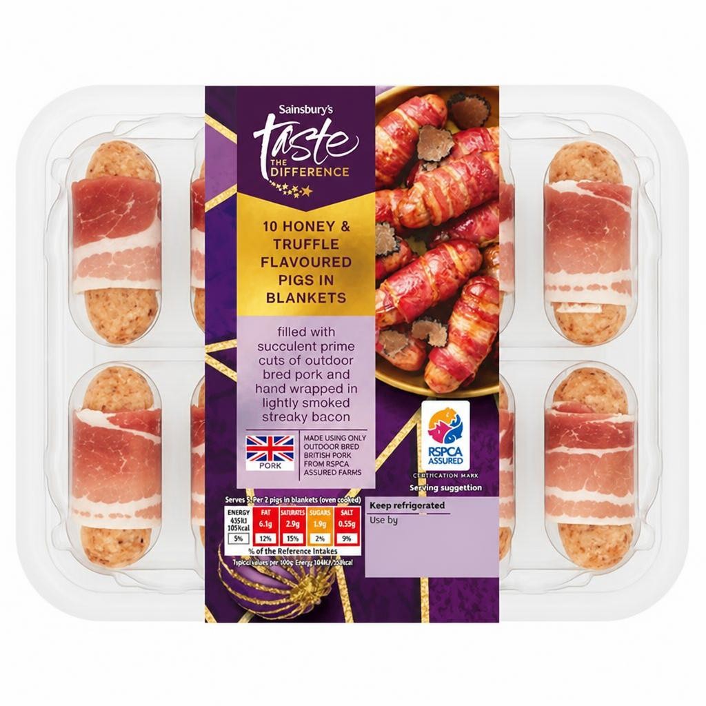 Sainsbury's Truffle Flavoured Pigs in Blankets, Taste the Difference x10 210g
