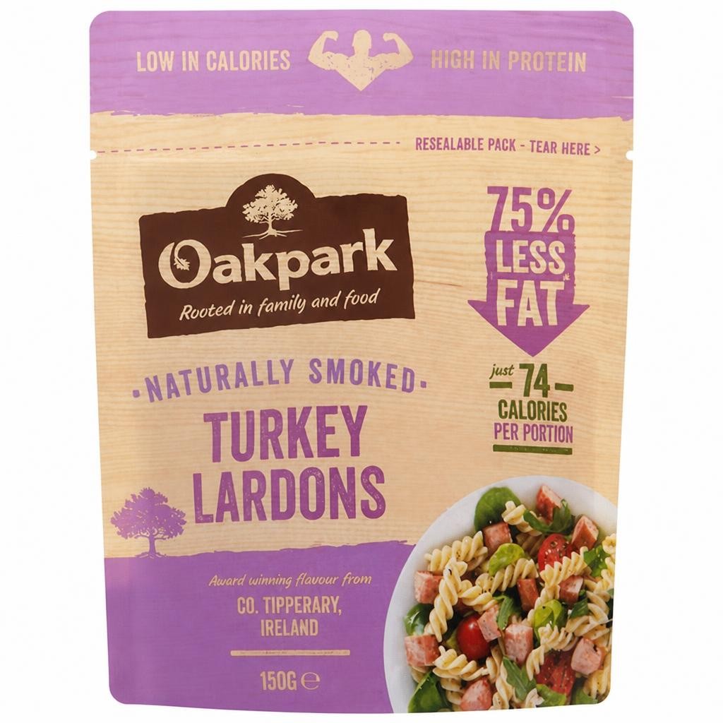 Oakpark Naturally Smoked Turkey Lardons 150g