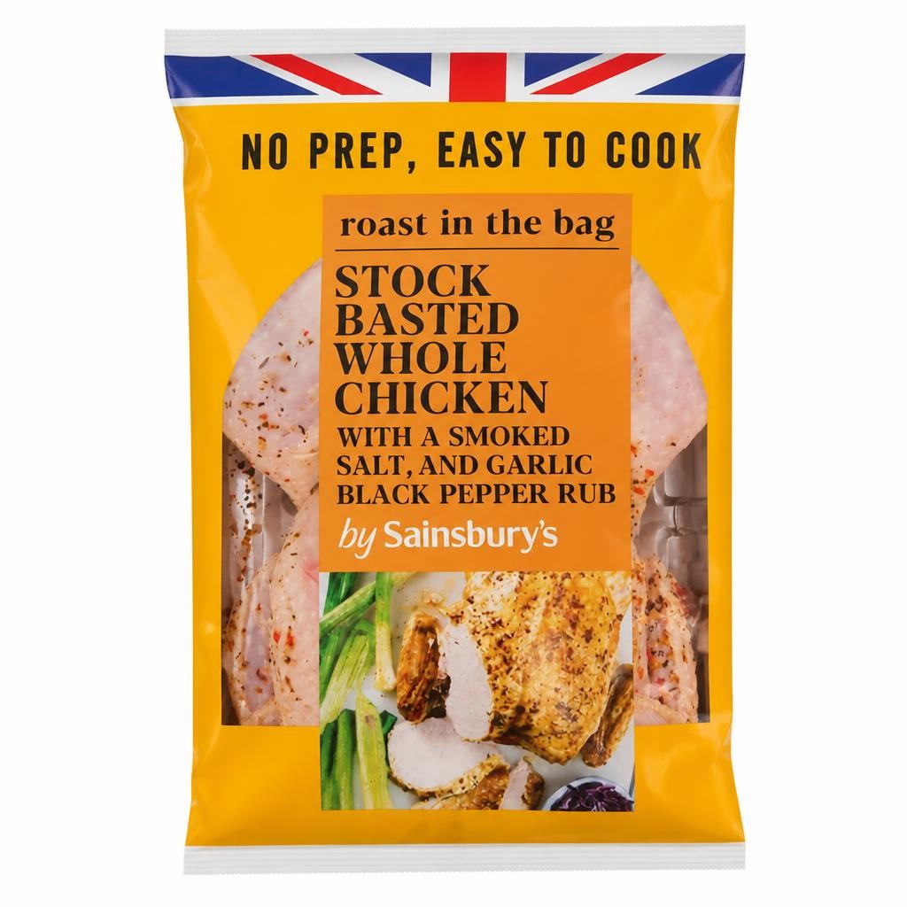 Sainsbury's 1.9kg Stock Basted Whole Chicken