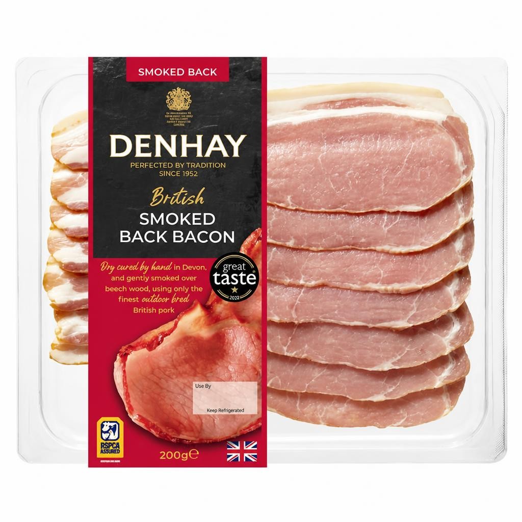 Denhay Dry Cured Smoked Back Bacon 200g