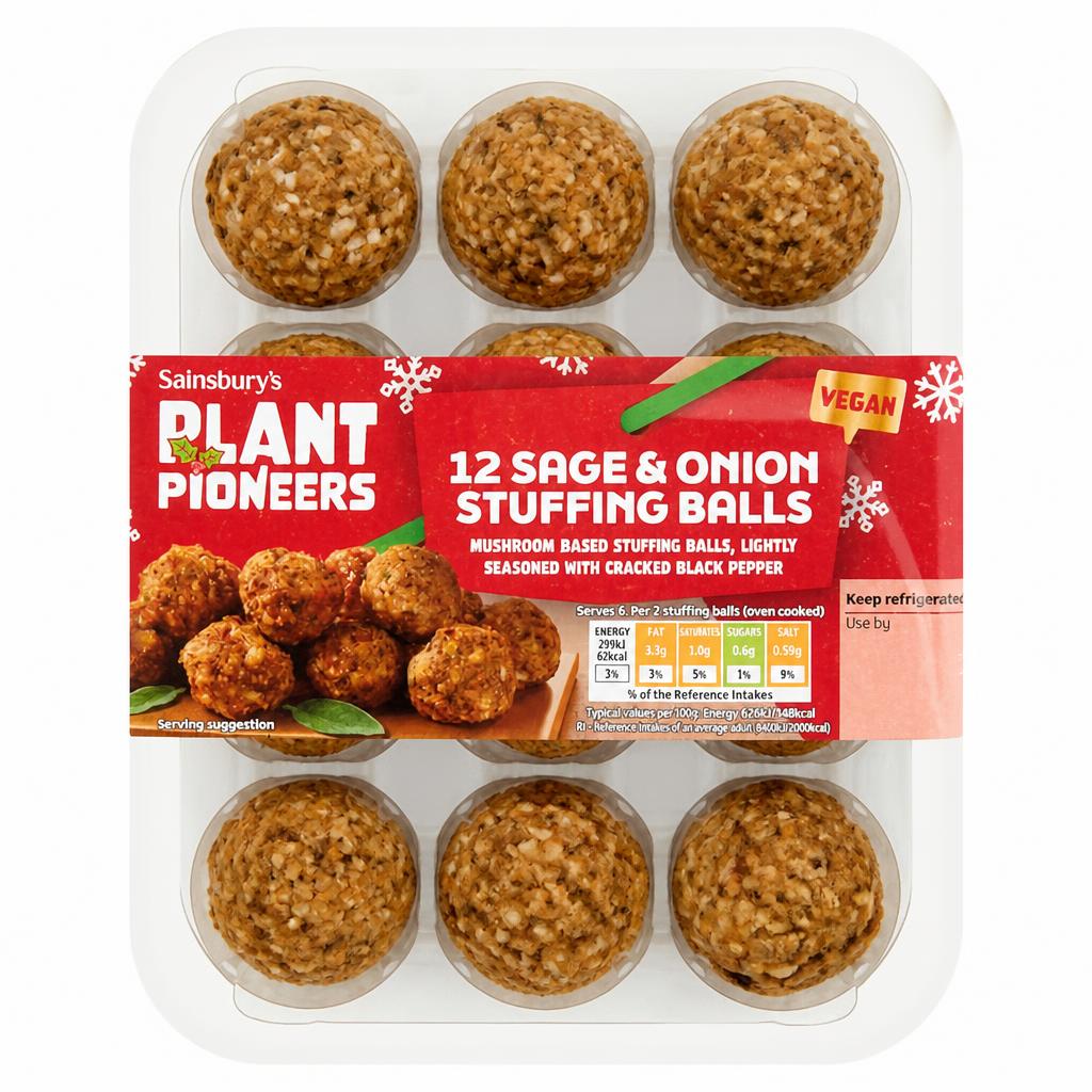 Plant Pioneers Sage & Onion Stuffing Balls x12 300g