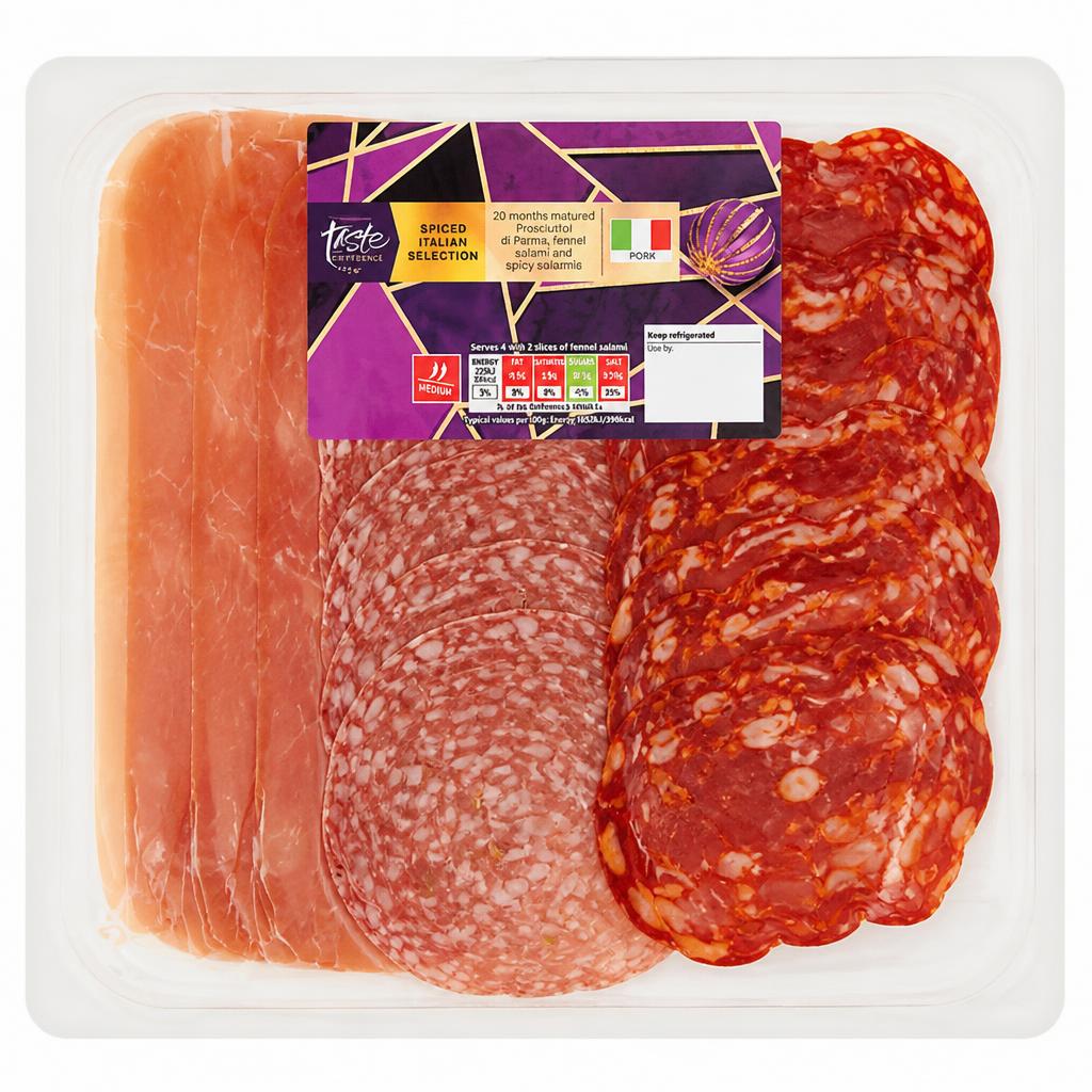 Sainsbury's Spiced Italian Selection, Taste the Difference 180g