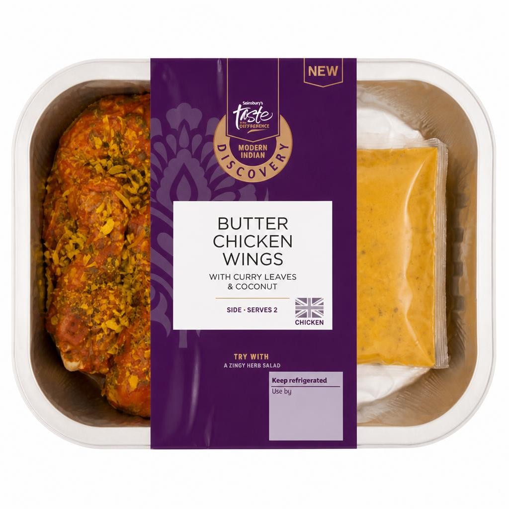 Sainsbury's Discovery 302g Butter Chicken Wings, Taste the Difference