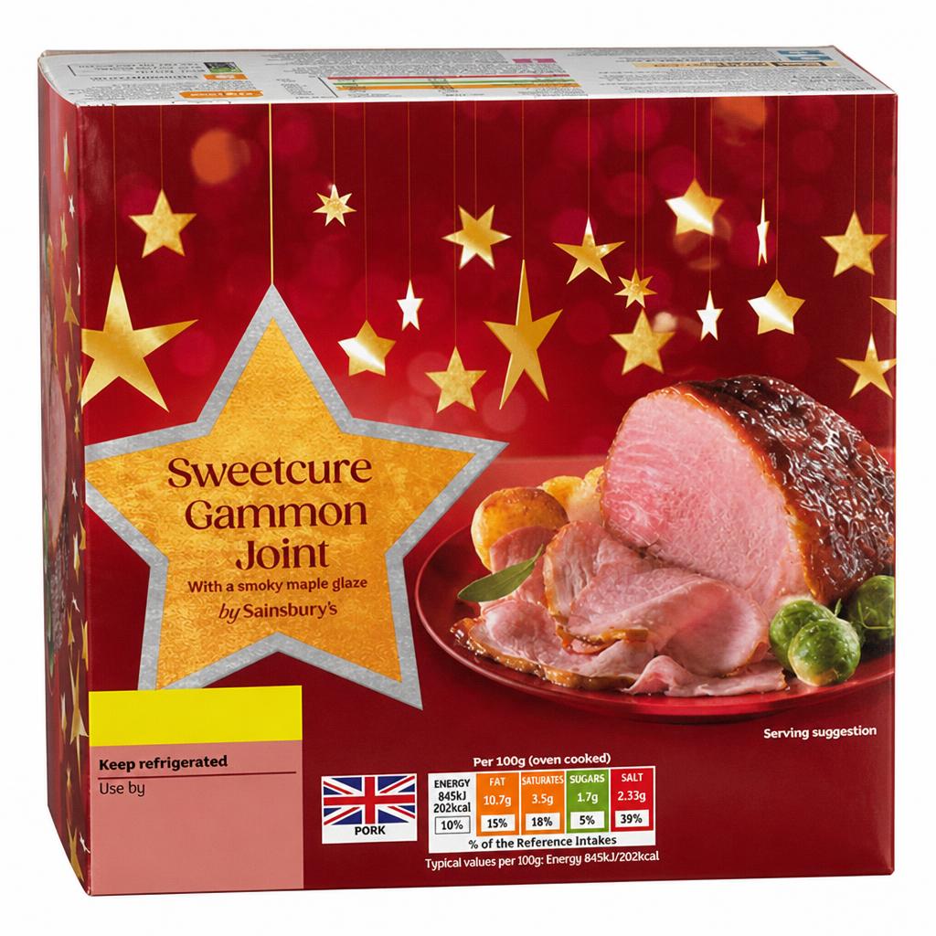 Sainsbury's Sweetcure Gammon Joint with a Smoky Maple Glaze 1kg