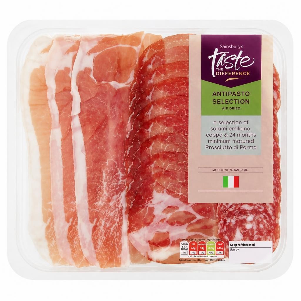 Sainsbury's Antipasto Selection Air Dried, Taste the Difference 120g